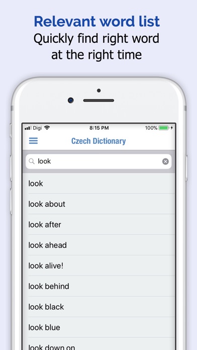 チェコ語辞書 + screenshot1