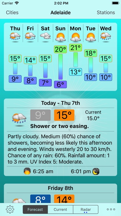 Oz Weather Plus screenshot1