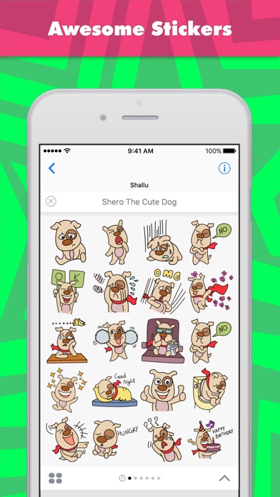Shero The Cute Dog Stickers review screenshots