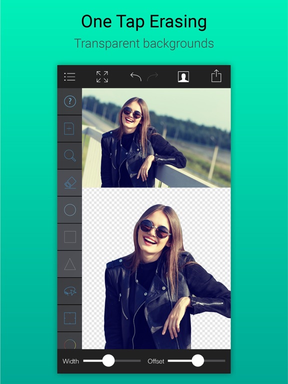 Screenshots of Background Eraser Remover - Superimpose Transparent Photo Editor App for iPad