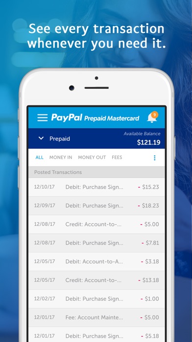paypal prepaid app
