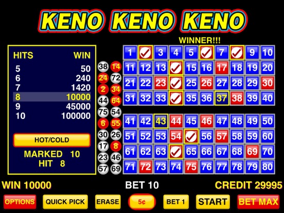 hot and cold keno numbers michigan