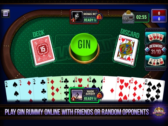 online gin rummy with friends
