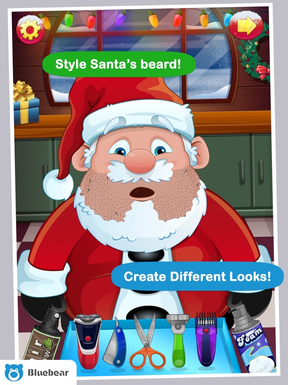 shave santa beard free online game