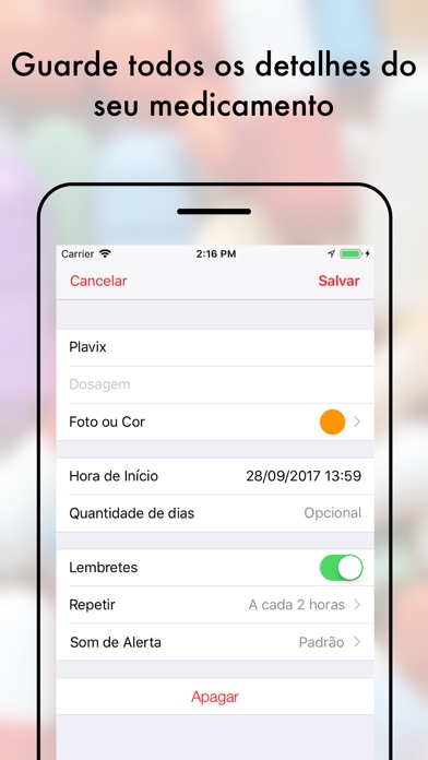Captura de tela do iPhone 4