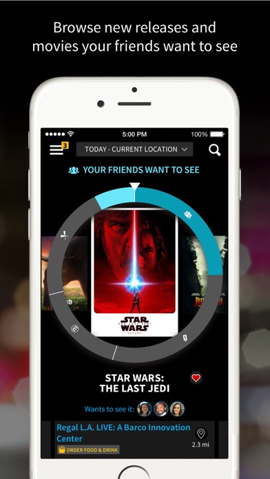 Screenshots of Atom – Movie Tickets and Showtimes for iPhone