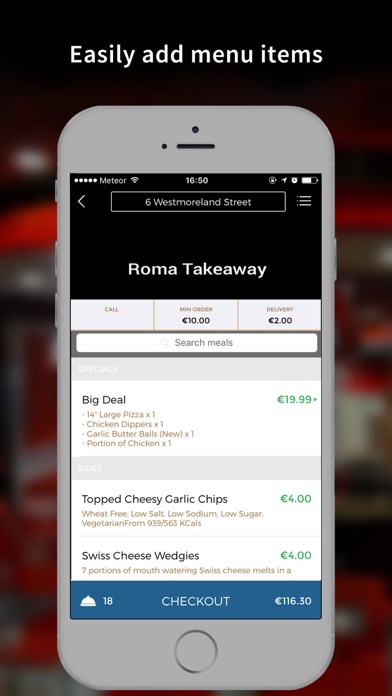 app shopper roma loughlinstown takeaway food drink iphone ipad