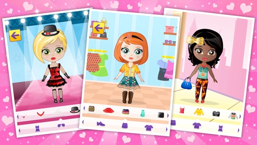Fashion Star Sweet Princess Doll Dress Up Salon Games By Iphone Screenshot 3