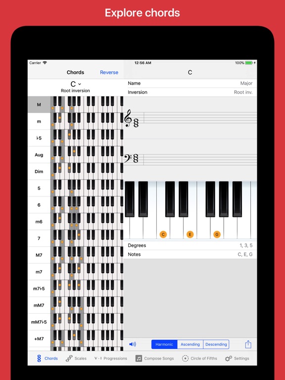 Piano Chords and Scales 3.0 for iOS - Major Upgrade Available Image