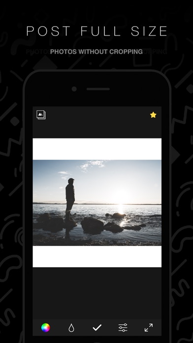 Screenshots of InstaFit 2 - Post Photos Without Cropping for iPhone
