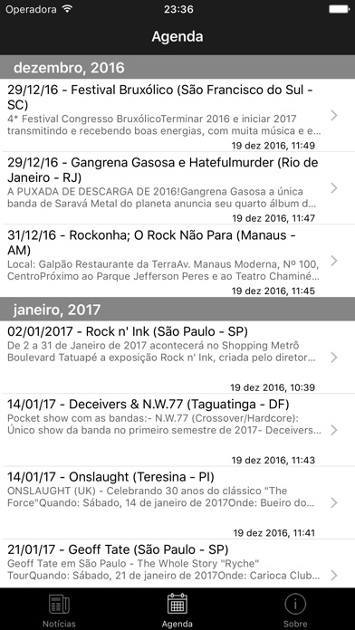 Captura de tela do iPhone 2