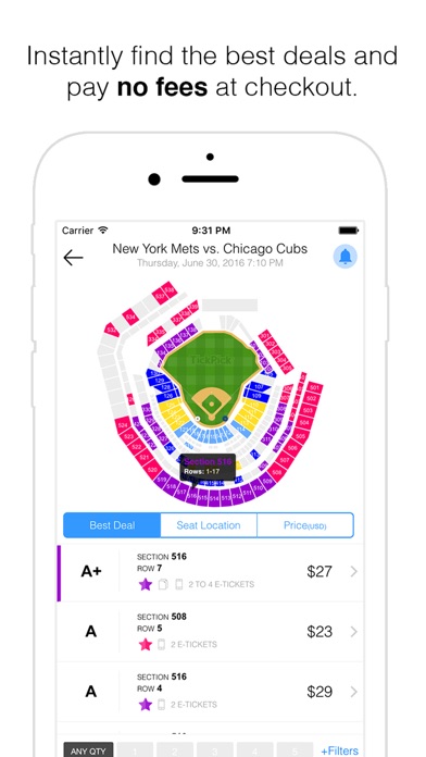 Screenshots of TickPick: No Fee Tickets | Sports, Concerts, Shows for iPhone