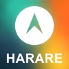 Harare, Zimbabwe Offline GPS : Car Navigation h metro harare 