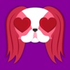 Valentine's Day Japanese Chin Emoji Stickers