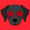 Animated Black Labrador Stickers