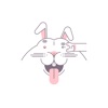 Chubby Rabbit贴纸,设计:Ignacio Scocozza