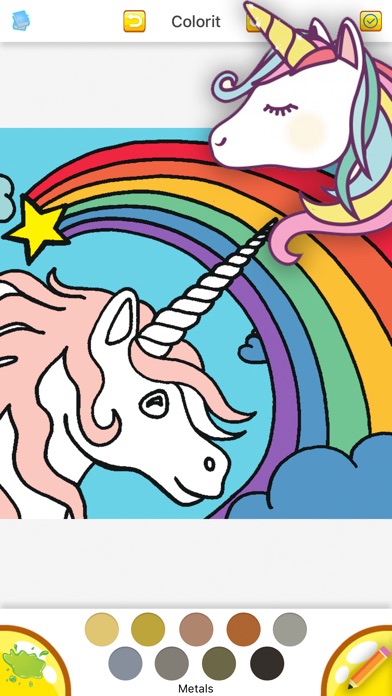 Unicorn Coloring Book App / Rachel Ellen Unicorn Colouring Book | What