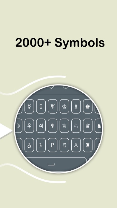 Screenshots of Symbol Keyboard - Unicode Icons Signs,Characters Symbols,Emoji Art for Texting for iPhone