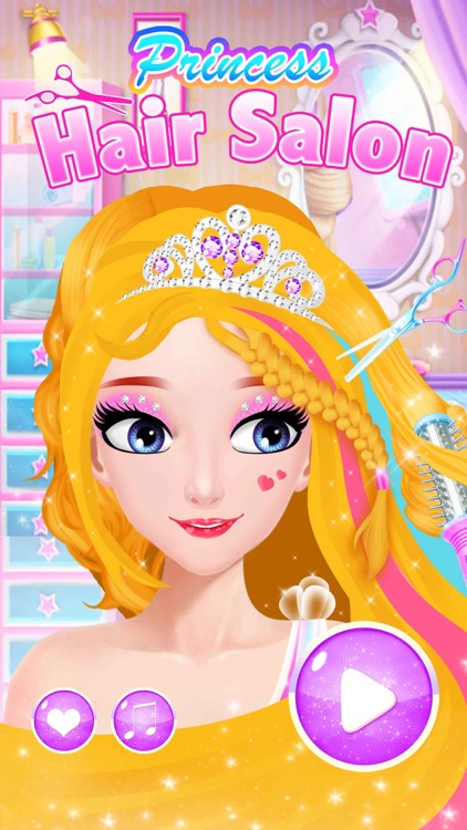 Princess Hair Salon - Girls Dream hairstyle Games by Free Game
