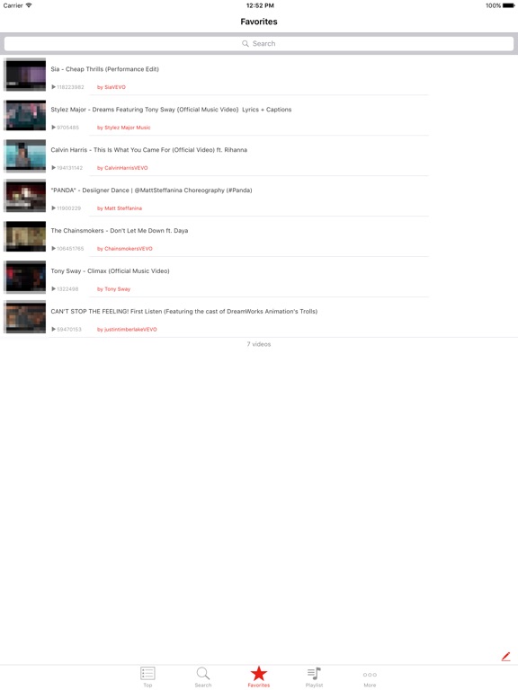 Screenshots of Free Music - Unlimited Songs Player For YouTube for iPad