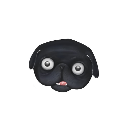 pug emoji black pug emoji stickers by from ideas to solution s r o pug emoji black pug emoji stickers by from ideas to solution s r o