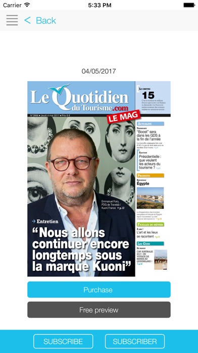 Le Quotidien du Touri... screenshot1