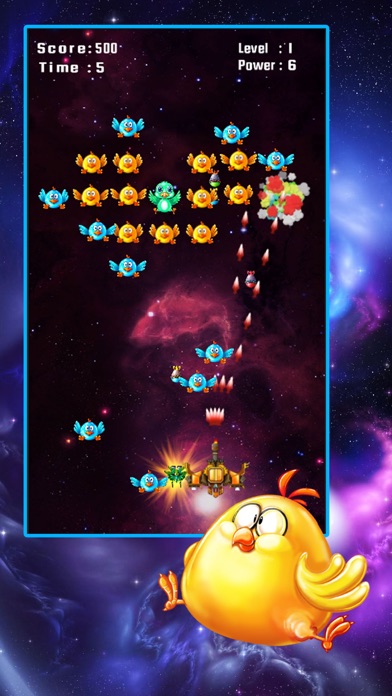 Screenshots of Space Attack: Chicken Shooter for iPhone