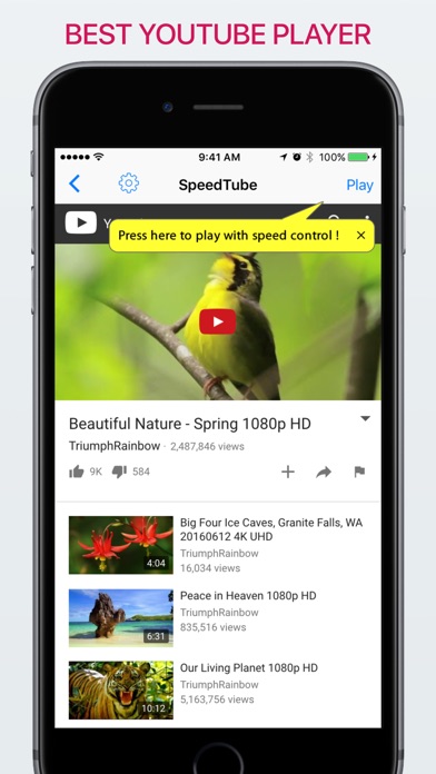 SpeedTube screenshot1