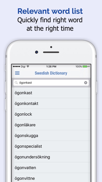 スウェーデン語辞書 - 英語スウェーデン語翻訳者 screenshot1