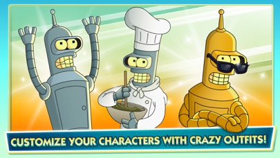 Screenshots of Futurama: Worlds of Tomorrow for iPhone