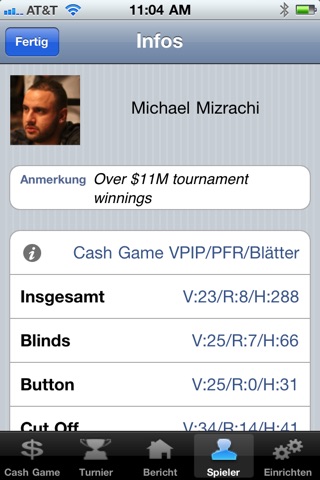 Poker Income Bankroll Tracker screenshot