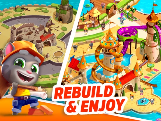 Screenshots of Talking Tom Pool for iPad