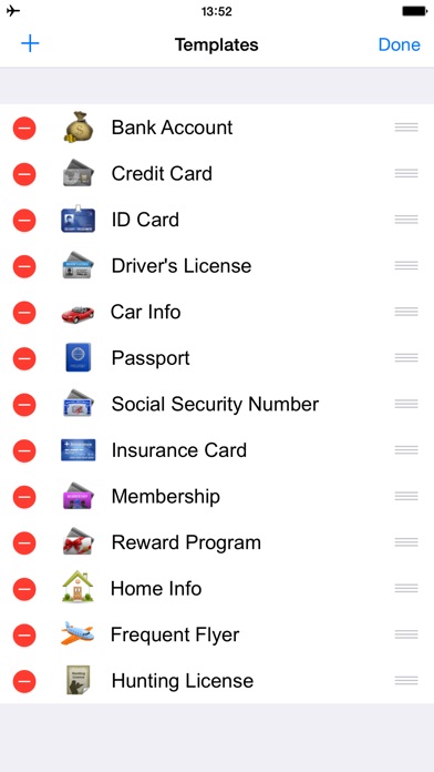 Screenshots of Password Manager Vault - FingerPrint Lock Account Wallet &1 Secure Passcode Safe for iPhone
