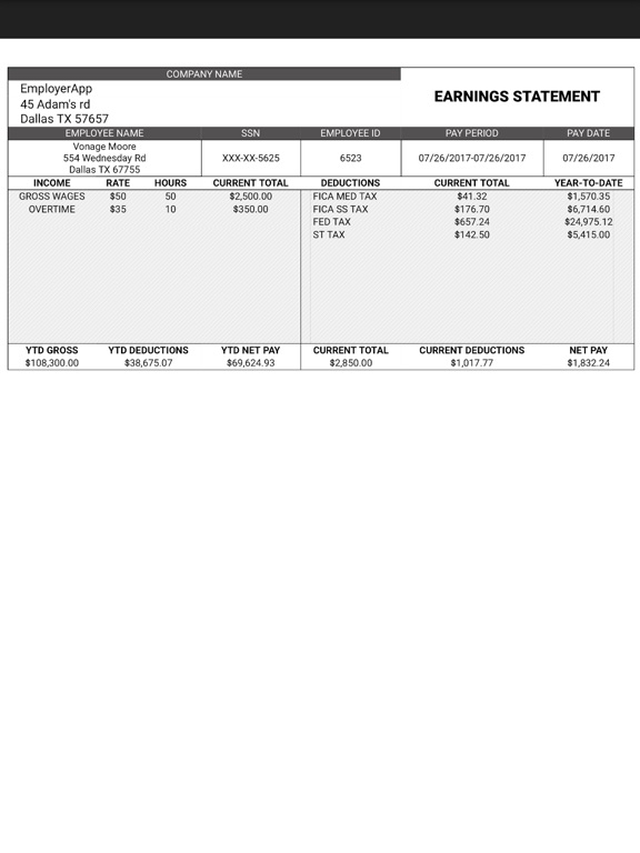 florida pay stub calculator