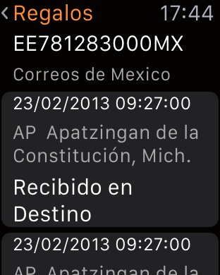 Captura de pantalla del iPhone 2
