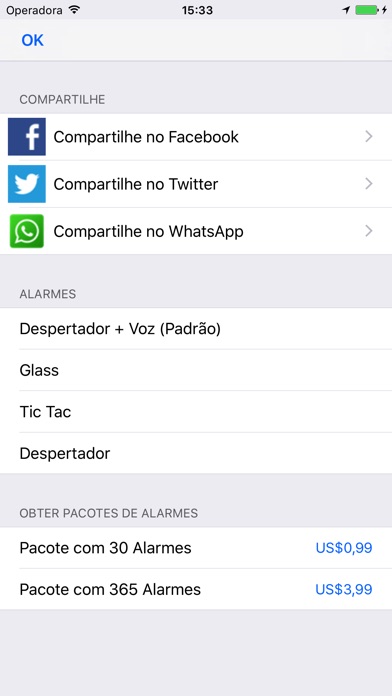 Captura de tela do iPhone 3