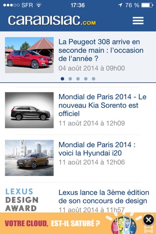 Caradisiac Auto screenshot