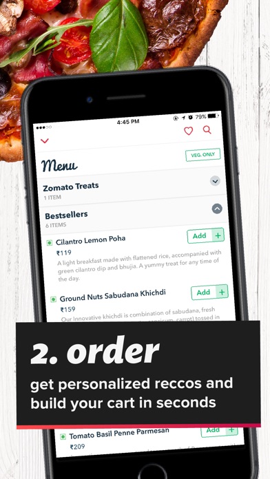 Download Zomato Order - Zomato's Food Ordering App For Quick And Easy ...