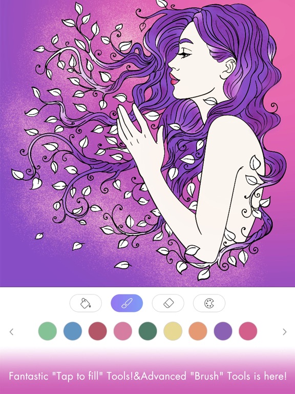 Screenshots of FREE Adult Coloring Book - Color Therapy Page for Anti-Stress Relief for iPad