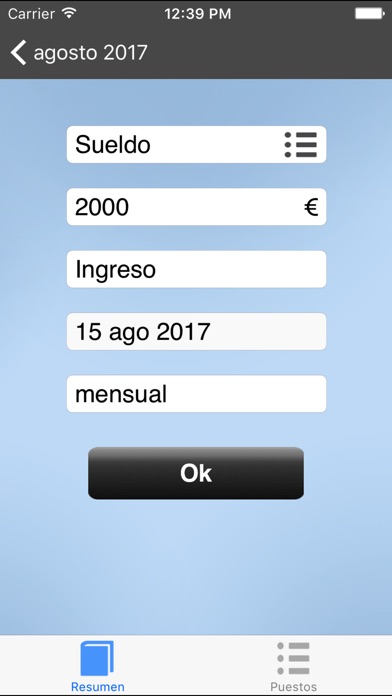 Captura de pantalla del iPhone 2