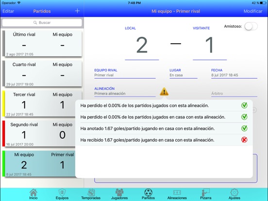 Captura de pantalla del iPad 4