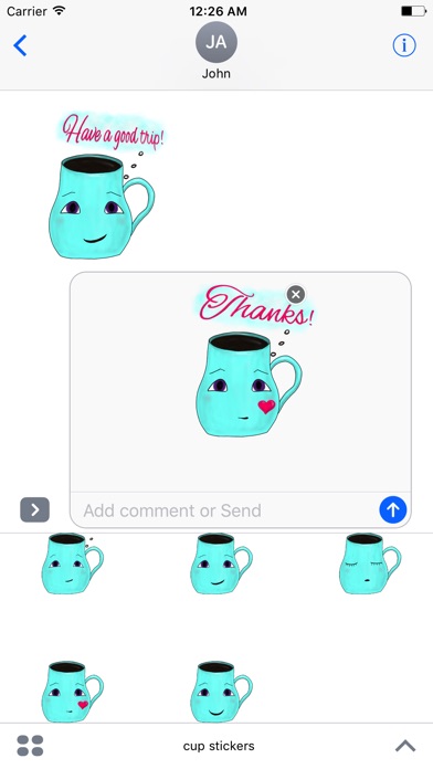 Cup Stickers review screenshots