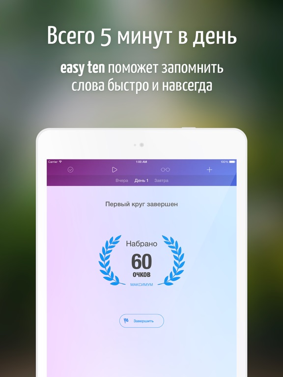 Снимок экрана iPad 4