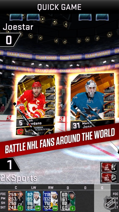 Скриншот NHL SuperCard 2K18