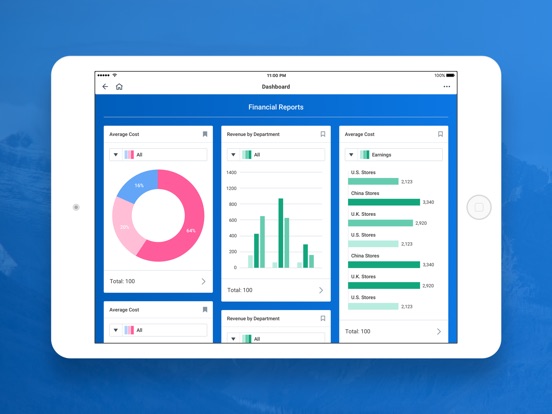 Screenshots of Workday for iPad