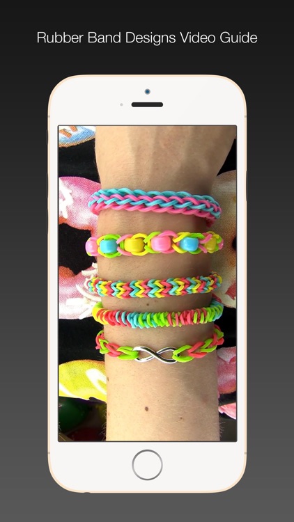 Rainbow loom rubber band bracelet hi-res stock photography and