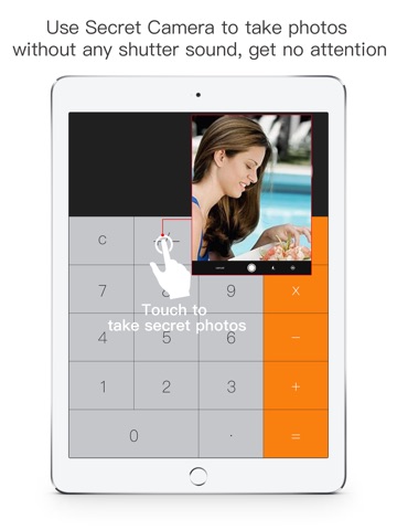 Screenshots of Secret Safe Calculator Vault - Hide and Lock Private Photo & Video for iPad