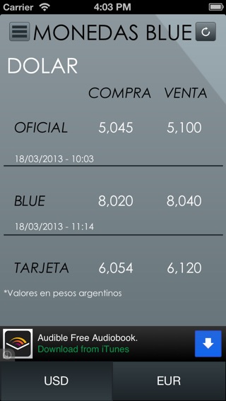 Captura de pantalla del iPhone 1