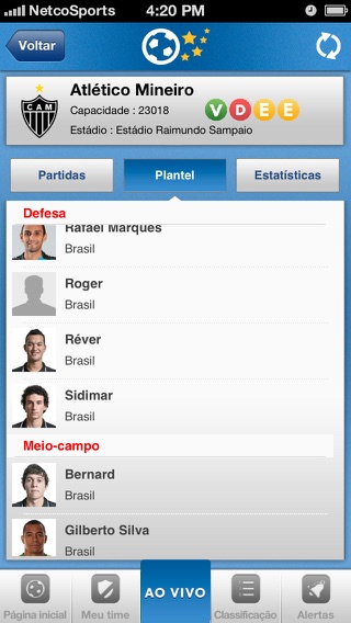 Captura de tela do iPhone 4