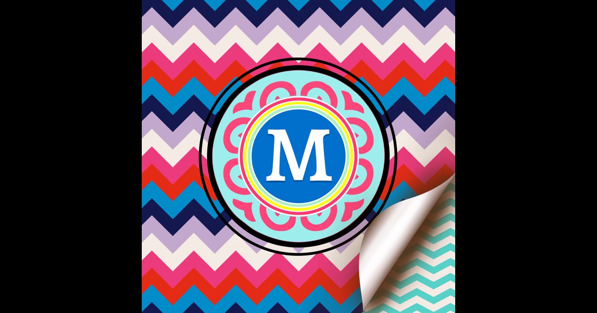 Downloadable monogram wallpaper
